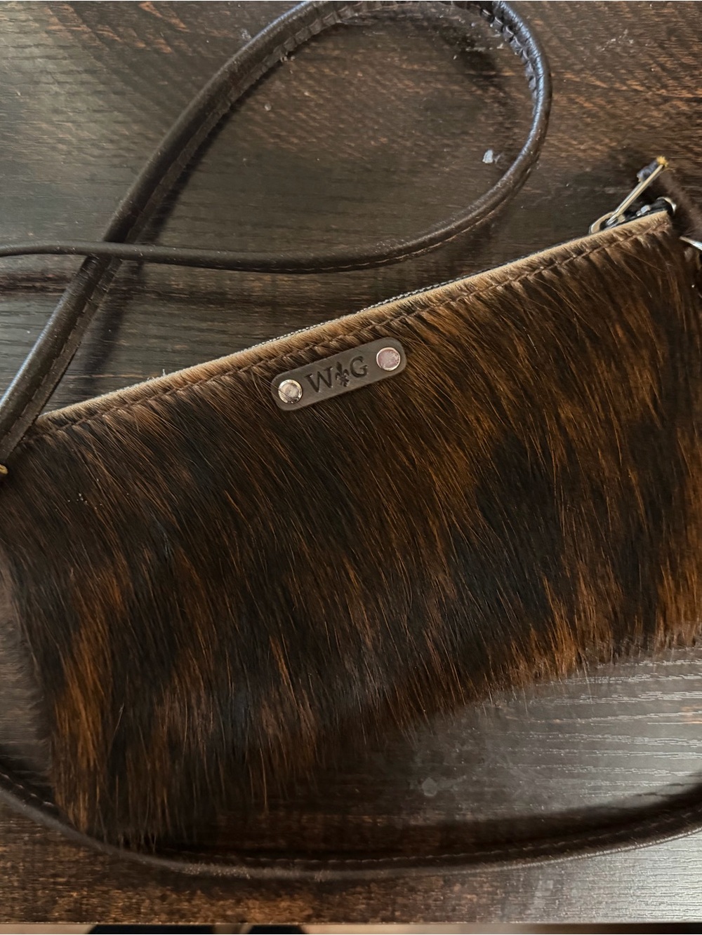 Wild Goose Cowhide Hair on Hide Small Crossbody Bag